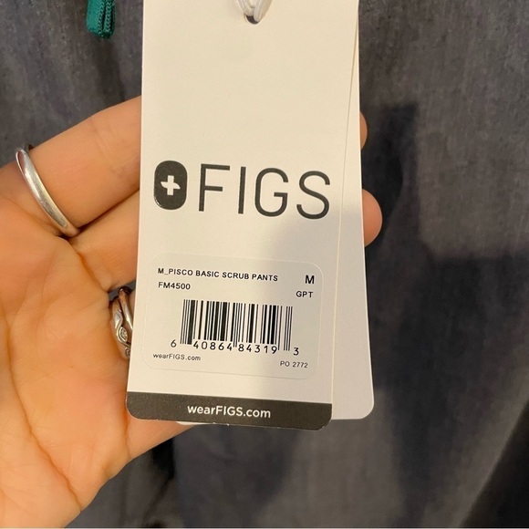 Figs Pisco Basic Scrub Pants in Graphite - Picture 10 of 11